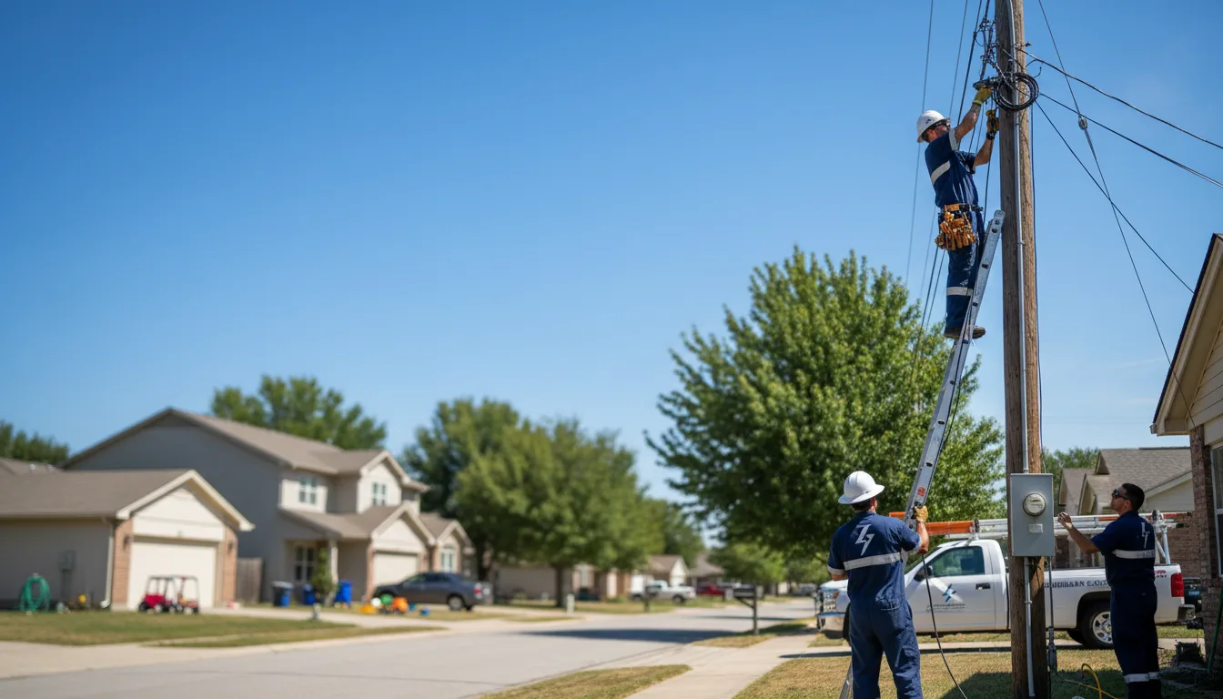 Residential electrician providing installation services in Glen Rogers, WV